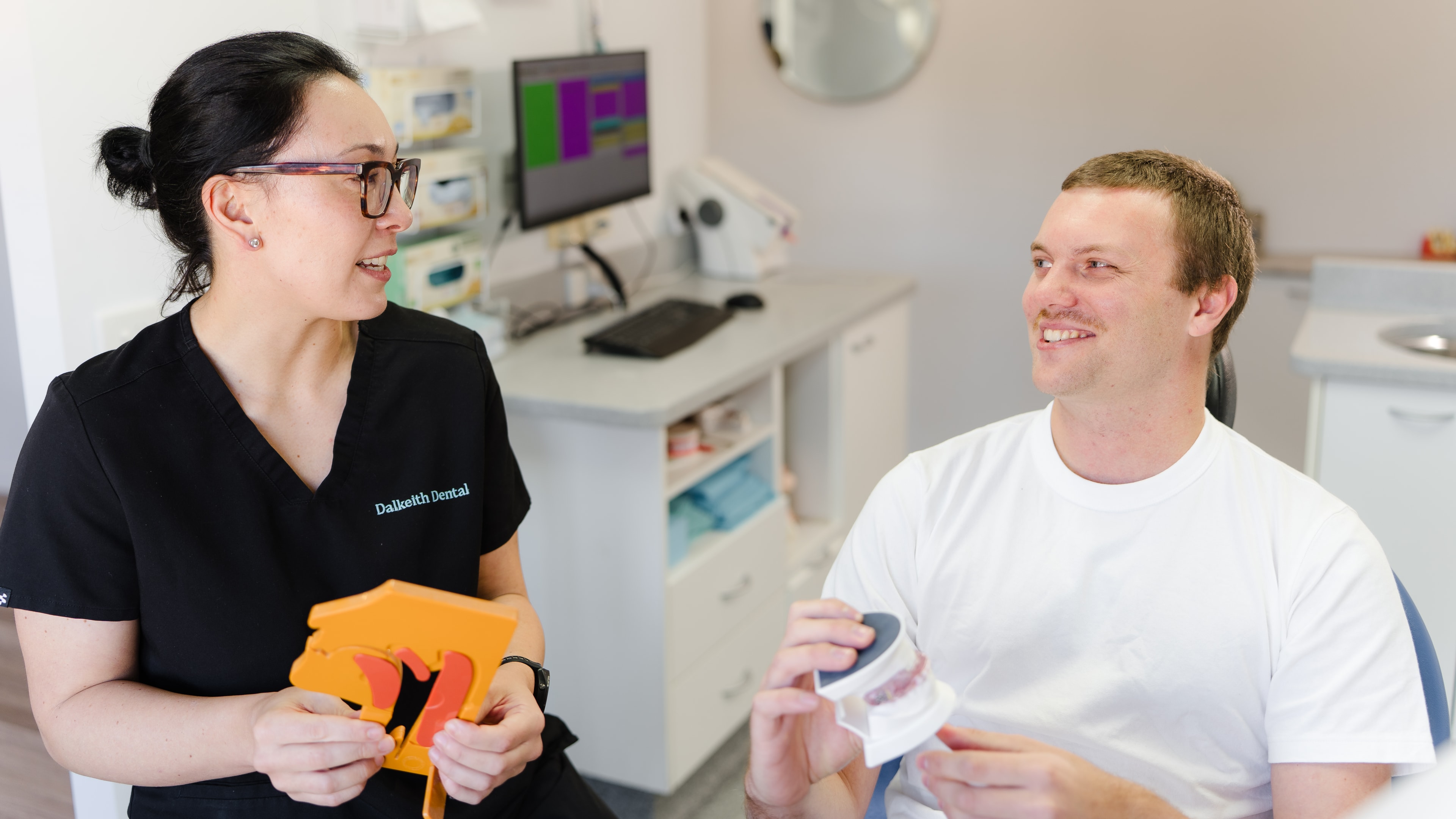 Dental Implants vs Bridges appointment starts with a discussion at Dalkeith Dental