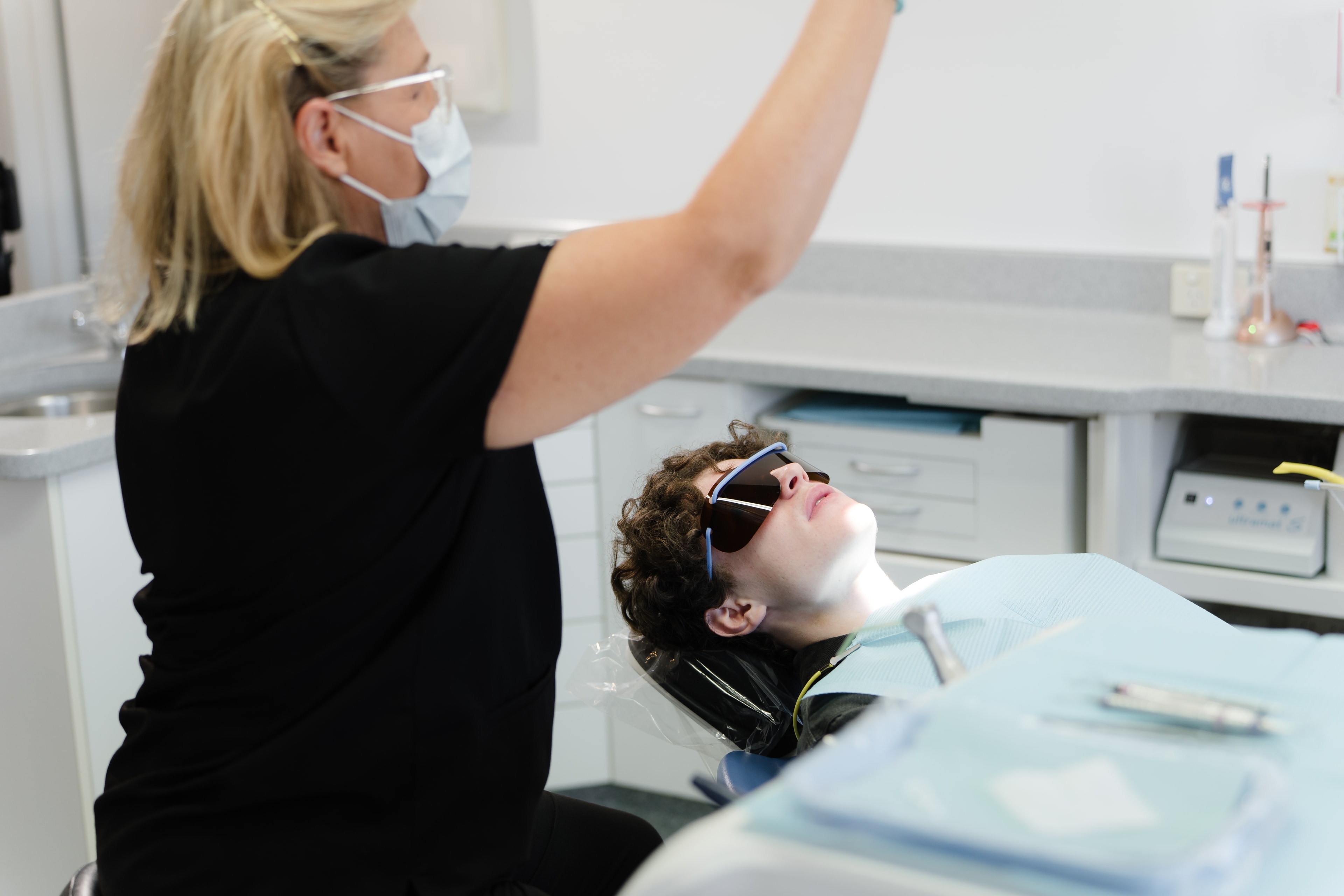 White Fillings assessment during an appointment at Dalkeith Dental